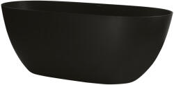 KSURO 02 térben álló kád 160x74 cm ovális fekete 32003030 (32003030)