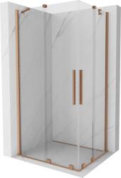 Mexen Velar Duo cabină de duș glisantă 100 x 90 cm, transparent, cupru periat - 871-100-090-02-65 (871-100-090-02-65)
