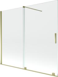 Mexen Velar paravan de baie cu 2 uși glisante 180 x 150 cm, transparent, auriu - 896-180-000-01-50 (896-180-000-01-50)