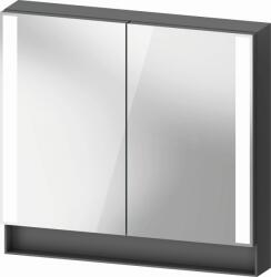 Duravit Qatego szekrény 80x15.5x75 cm tükörrel grafit QA7151049490010