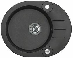 Alveus Rock'n'Roll gránit mosogató 59.5x47.5 cm fekete 1214091 (1214091)