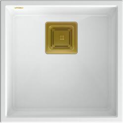 Quadron David graniteq mosogató 42x42 cm fehér HQD4242U1-G1