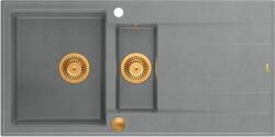 Quadron Evan graniteq mosogató 100x50 cm szürke/grafit/onix HQE5510050U5_PVDC1_P2O
