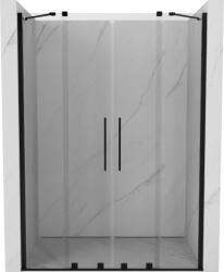 Mexen Velar Duo uși de duș glisante 140 cm, transparent, negre - 871-140-000-02-70 (871-140-000-02-70)