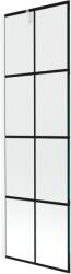 Mexen Next paravan de baie cu un singur panou 60 x 150 cm, grilaj negru, alb - 895-060-000-00-77-20 (895-060-000-00-77-20)