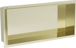 Mexen X-Wall-NR raft încastrat fără flanșă 45 x 20 cm, aurit periat - 1951452010 (1951452010)