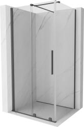 Mexen Velar cabină de duș extensibilă 140 x 90 cm, transparent, gun gray cu aspect periat - 871-140-090-01-66 (871-140-090-01-66)