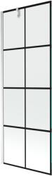 Mexen Next perete de duș cu un panou, 70 x 150 cm, grilaj negru, crom - 895-070-000-00-77-01 (895-070-000-00-77-01)