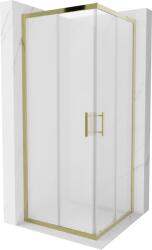 Mexen Rio cabina de duș pătrată 80 x 80 cm, mat, aurie - 860-080-080-50-30 (860-080-080-50-30)