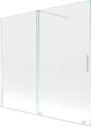 Mexen Velar paravan pentru cadă, cu 2 canaturi culisante 170 x 150 cm, transparent, alb - 896-170-000-01-20 (896-170-000-01-20)