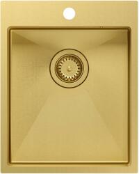 Quadron Russel acél mosogató szifonnal 50x40 cm arany HB4050PVDBSG1 (HB4050PVDBSG1)