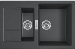 Franke Sirius 2.0 tectonite mosogató 78x50 cm szürke/grafit/onix 143.0618. 687 (1430618687)