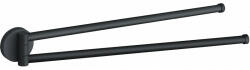 Mexen Remo suport dublu rotativ pentru prosoape, negru - 70507255-70 (70507255-70)