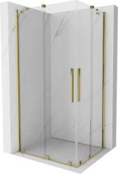 Mexen Velar Duo cabină de duș glisantă 100 x 90 cm, transparentă, aurie - 871-100-090-02-50 (871-100-090-02-50)