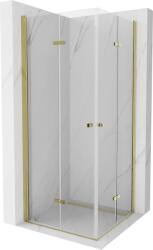 Mexen Lima Cabină de duș pliabilă Duo 100 x 100 cm, transparentă, aurie - 856-100-100-50-00-02 (856-100-100-50-00-02)
