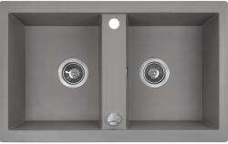 Laveo Barbados gránit mosogató 78x48 cm szürke/grafit/onix SBB520T