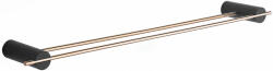 Mexen Aron cuier dublu pentru prosop, negru/aur roz - 7088125-67 (7088125-67)
