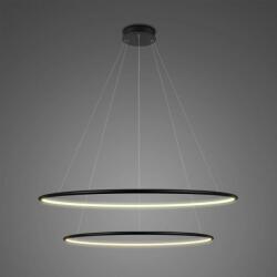 Altavola Design Ledowe Okręgi függőlámpa 2x53 W fekete LA074/P_80_in_3k_black_dimm