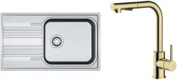 Franke Készlet konyhai csaptelep Oltens Myvat 35205800, acél mosogató Franke Smart 101.0368. 324
