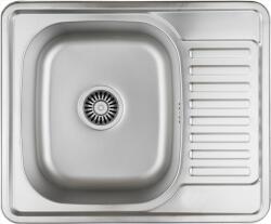 Quadron Kevin acél mosogató szifonnal 58x48 cm HD116LEN5848 (HD116LEN5848)