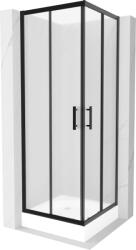 Mexen Rio cabină de duș pătrată 70 x 70 cm, mat, negru + cadă, alb - 860-070-070-70-30-4510 (860-070-070-70-30-4510)