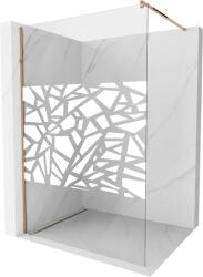 Mexen Kioto perete de duș 90 x 200 cm, transparent/Model alb 8 mm, Roz-auriu - 800-090-101-60-85 (800-090-101-60-85)