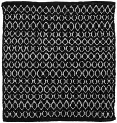 Sealskin Boho fürdőszoba szőnyeg 60x60 cm négyszögletes fekete 800102 (800102)