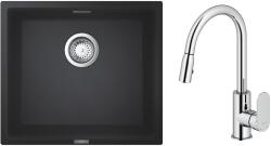 GROHE Készlet gránit mosogató Grohe K700 31653AP0, konyhai csaptelep Oltens Lista 35202100