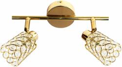 Candellux York mennyezeti lámpa 2x40 W sárgaréz-kristály 92-70104