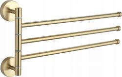 Mexen cuier rotativ triplu pentru prosoape, auriu - 7039243-50 (7039243-50)