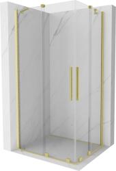 Mexen Velar Duo cabină de duș culisantă 90 x 80 cm, transparentă, auriu periat - 871-090-080-02-55 (871-090-080-02-55)