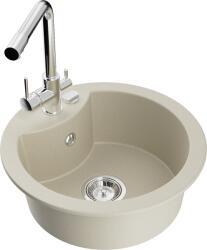 Mexen Diego Chiuvetă granit 1-cuptor cu baterie bucătărie Duero, bej - 6512-69-671600-00 (6512-69-671600-00)
