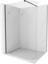 Mexen Kioto-R Perete de duș curbat Walk-in 90 x 200 cm, transparent 8 mm, negru - 800-090-101-70-06 (800-090-101-70-06)