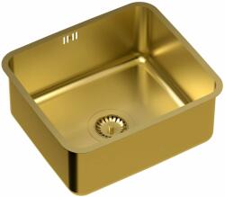 Quadron Nicolas acél mosogató szifonnal 44x39 cm arany KS1U4035PVDG1_G1 (KS1U4035PVDG1G1)
