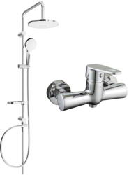 Mexen Kama Erik set de duș montat pe perete cu cap de duș și baterie de duș, crom - 72540205-00 (72540205-00)
