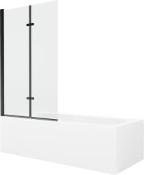 Mexen Cadă dreptunghiulară Mexen Vega 170 x 70 cm cu mască și paravan cu 2 uși 100 cm, transparent, negru - 550117070X9210027000 (550117070X9210027000)