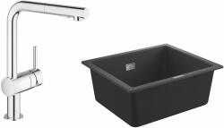 GROHE Készlet gránit mosogató Grohe K700 31654AP0, konyhai csaptelep Grohe Minta 30274000
