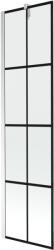 Mexen Next paravan de baie cu un singur panou 50 x 150 cm, carouri negre, crom - 895-050-000-00-77-01 (895-050-000-00-77-01)