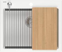 Quadron Kurt 110 graniteq mosogató 59.5x50 cm fehér HCQK5052BIK (HCQK5052BIK)