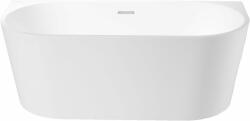 Lavita Caldera fal mellé szerelhető fűrdőkád 170x75 cm ovális fehér 5900378322320 (5900378322320)