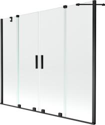 Mexen Velar Duo paravan cadă 2-aripi culisant 180 x 150 cm, transparent, Neagră - 896-180-000-02-70 (896-180-000-02-70)