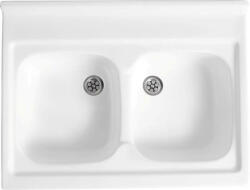 Polimat akril mosogató 80x60 cm fehér 00581 (00581)