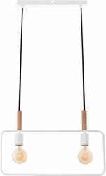 Candellux Frame függőlámpa 2x60 W fehér-fa 32-73549