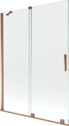 Mexen Velar paravan de cadă cu două aripi glisante 130 x 150 cm, transparent, aur roz - 896-130-000-01-60 (896-130-000-01-60)