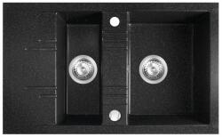 FDesign Carioca gránit mosogató 79x48 cm szürke/grafit/onix FD9-15-4879-02 (FD915487902)