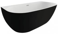 Polimat Risa fal mellé szerelhető fűrdőkád 170x80 cm ovális kétszínű 00443 (00443)