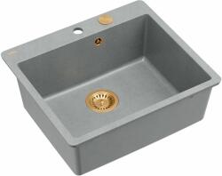 Quadron Morgan graniteq mosogató 56.5x49.5 cm szürke/grafit/onix HB8304U5-FM_C1_P2O