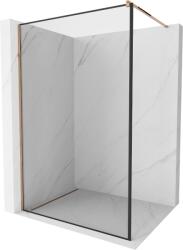 Mexen Kioto panou de duș Walk-in 80 x 200 cm, ramă neagră 8 mm, aur roz - 800-080-101-60-70 (800-080-101-60-70)