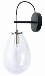 Light Prestige Fondi oldalfali lámpa 1x40 W fekete-átlátszó LP-1214/1W