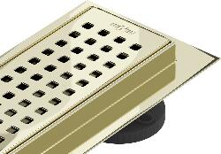 Mexen Flat 360° M08 scurgere liniară rotativă 90 cm, aurie - 1525090-40 (1525090-40)